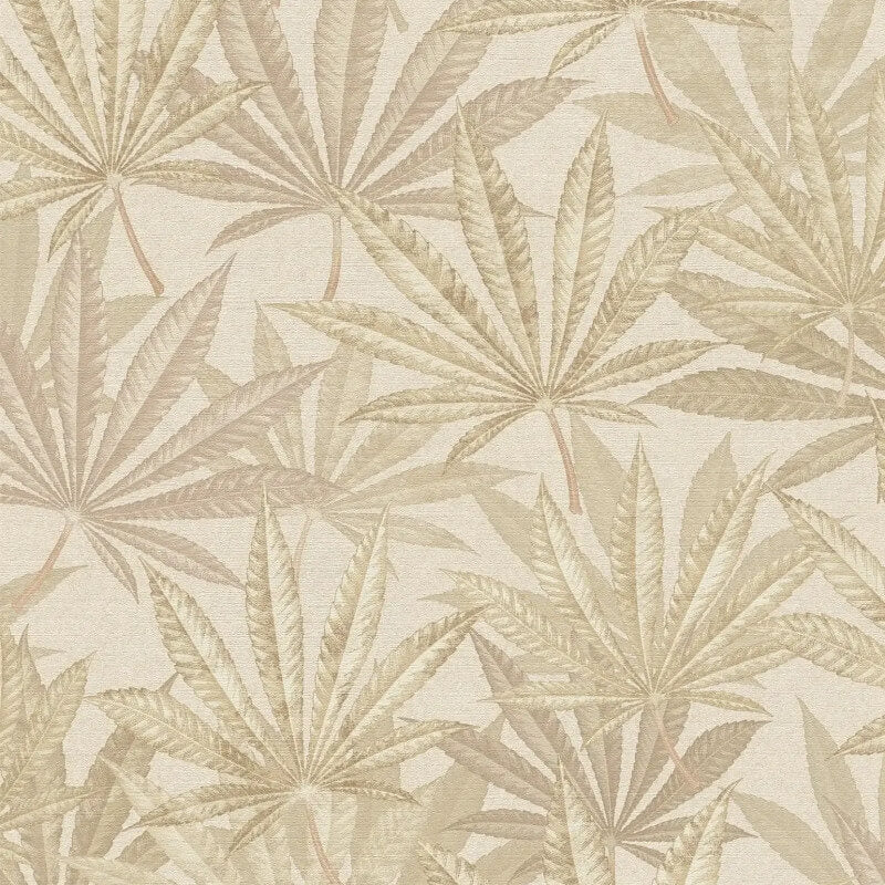 Layered Palm Leaves Wallpaper - Cream/Beige - Michalsky Living - 39984-3Wallpaper199