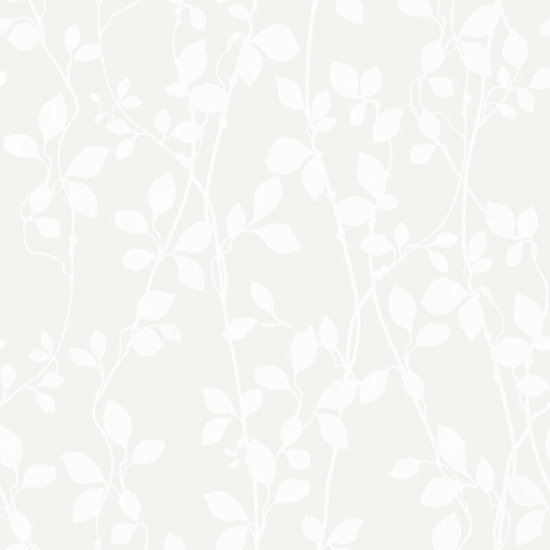 Leaf Trail Wallpaper - White - SK Filson - DE41856Wallpaper199