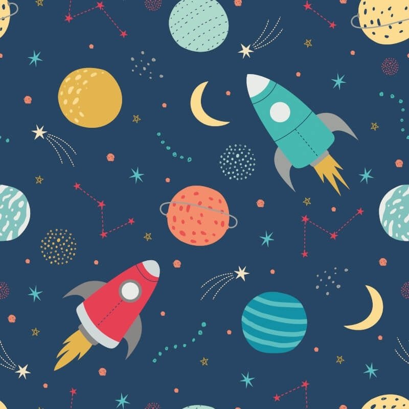 Lift Off Wallpaper - Ink/Scarlet - Hoopla Walls - HWA1305WWallpaper199