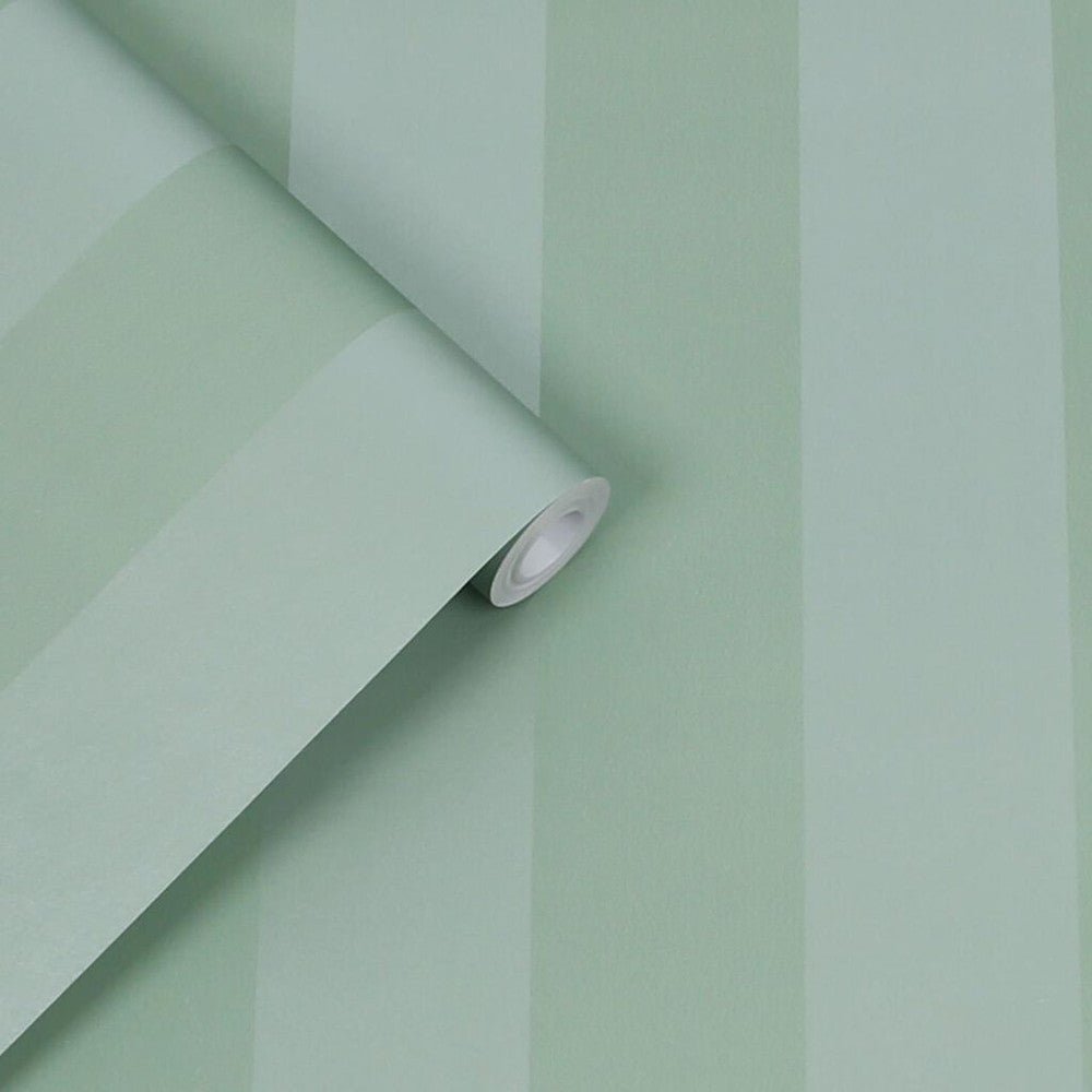 Lille Pearlescent Stripe Wallpaper - Jade Green - Laura Ashley - 118478Wallpaper199