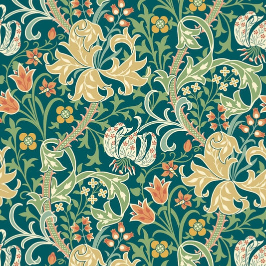 Lily Ogee Wallpaper - Emerald Green - Hoopla Walls - HWA1132WWallpaper199