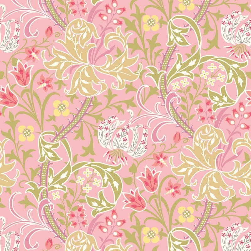 Lily Ogee Wallpaper - Rose Pink - Hoopla Walls - HWA1129WWallpaper199