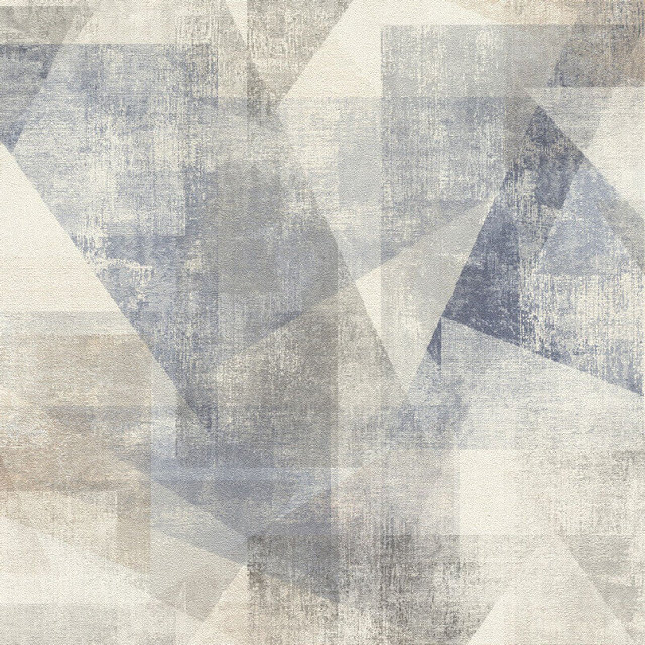Linares Geometric Wallpaper - Blue - Rasch - 617955Wallpaper199
