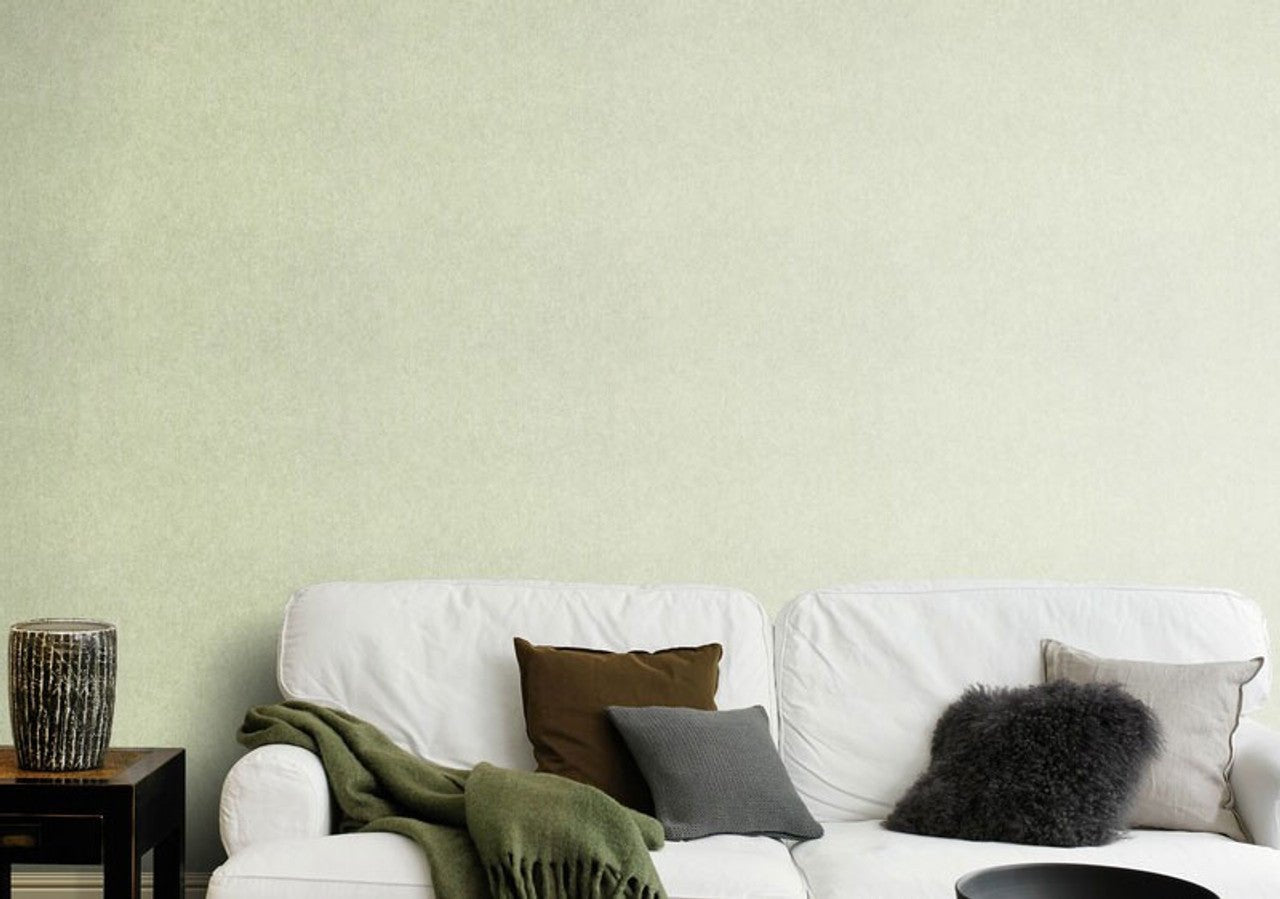 Linares Plain Wallpaper - Green - Rasch - 617368Wallpaper199