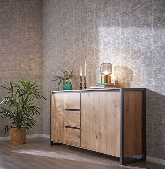 Linares Structure Textured Wallpaper - Taupe/Beige - Rasch - 617627Wallpaper199