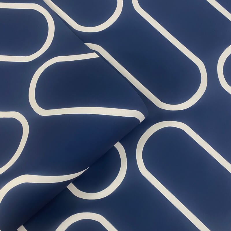 Linear Curve Wallpaper - Navy Blue - Catherine Lansfield - 206503Wallpaper199