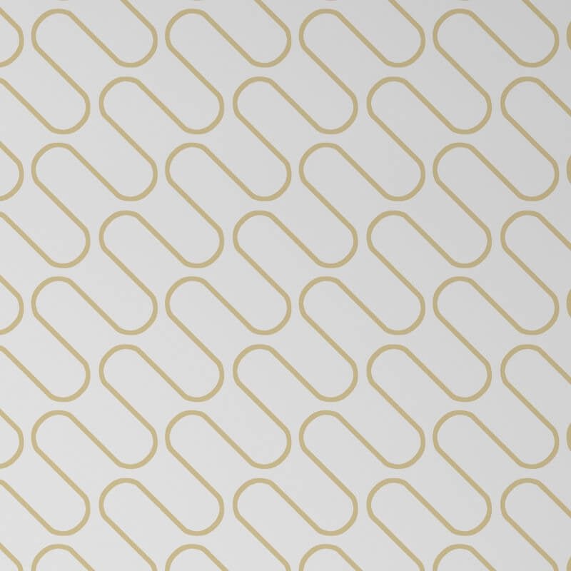 Linear Curve Wallpaper - White/Gold - Catherine Lansfield - 206504Wallpaper199