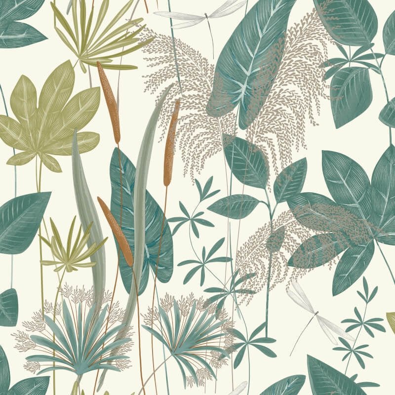 Loma Floral Wallpaper - Green - Grandeco - A70702Wallpaper199