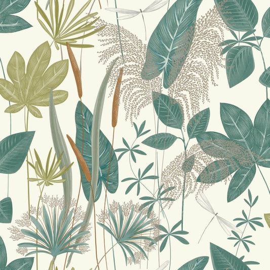Loma Floral Wallpaper - Green - Grandeco - A70702Wallpaper199