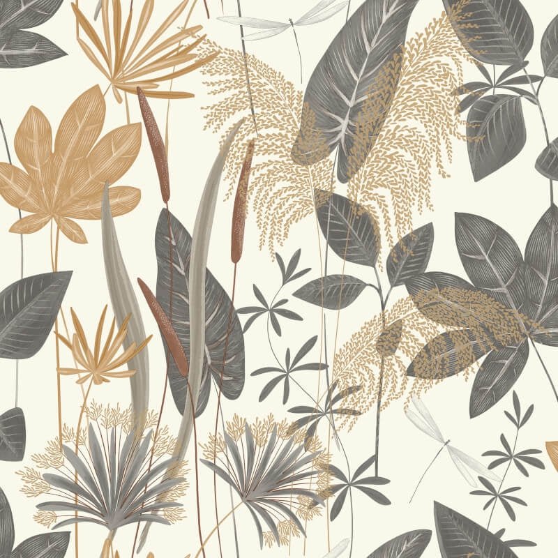 Loma Floral Wallpaper - Grey - Grandeco - A70701Wallpaper199