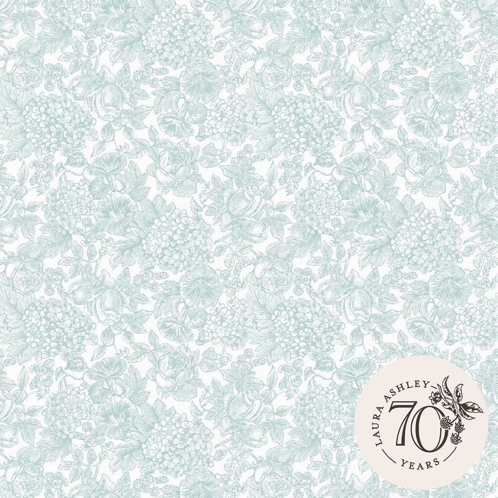 Louise Wallpaper - Duck Egg Blue - Laura Ashley - 119860Wallpaper199
