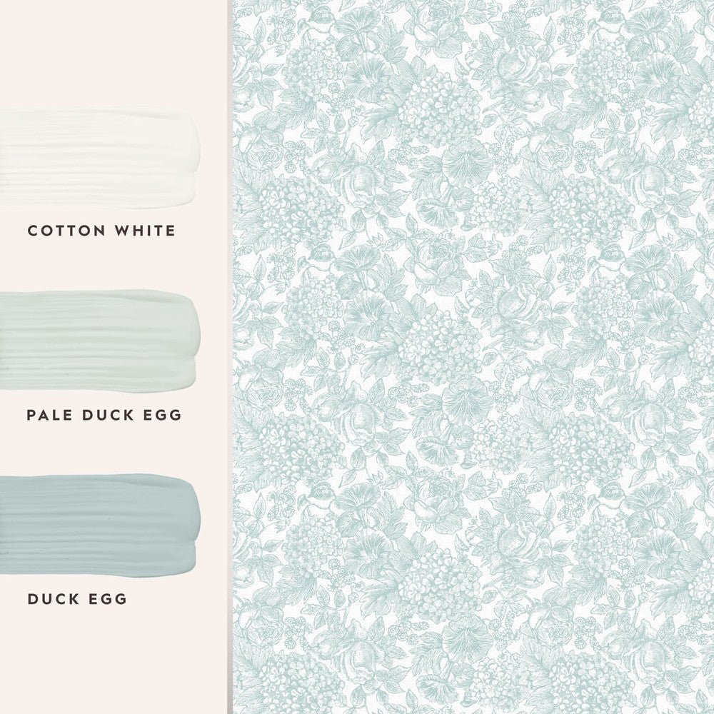 Louise Wallpaper - Duck Egg Blue - Laura Ashley - 119860Wallpaper199
