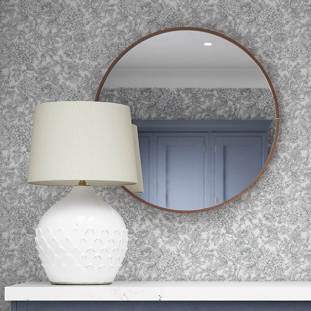 Louise Wallpaper - Slate Grey - Laura Ashley - 119859Wallpaper199