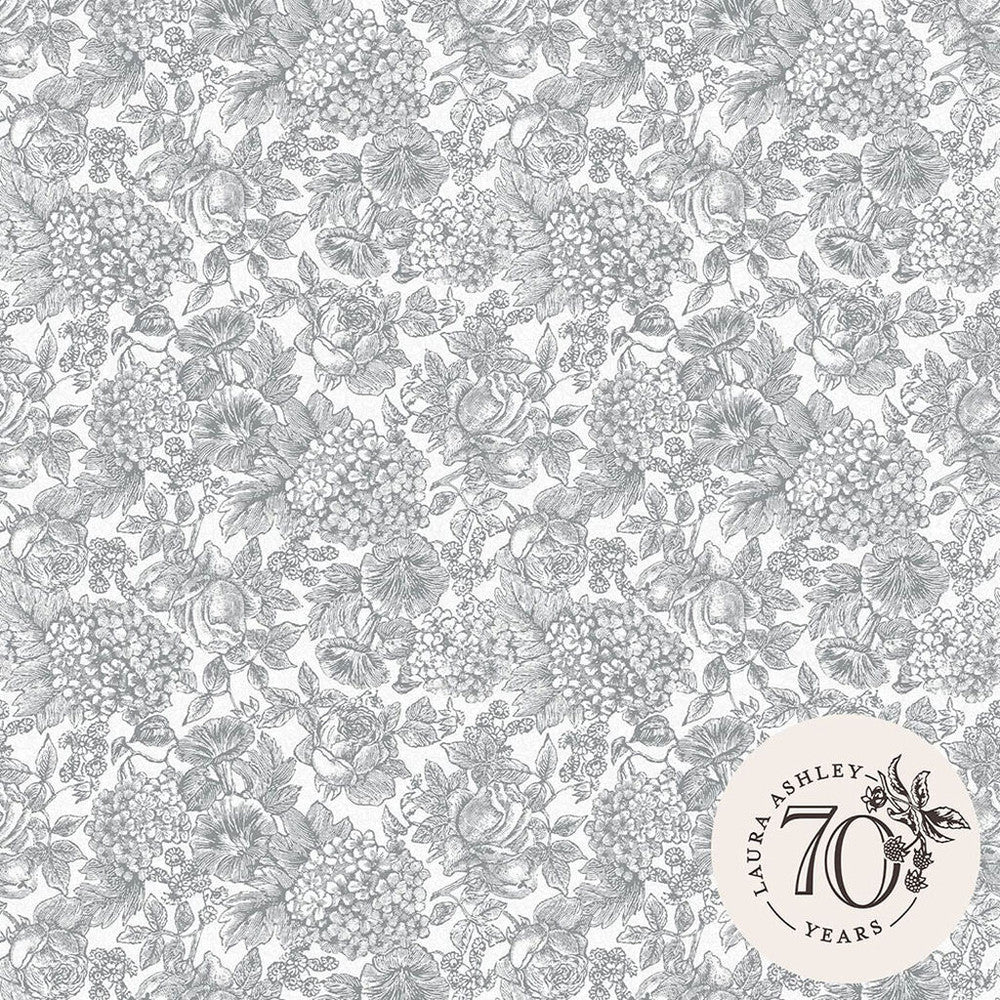 Louise Wallpaper - Slate Grey - Laura Ashley - 119859Wallpaper199