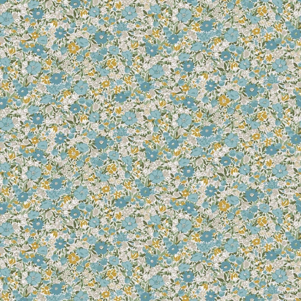 Loveston Wallpaper - Newport Blue - Laura Ashley - 121075Wallpaper199