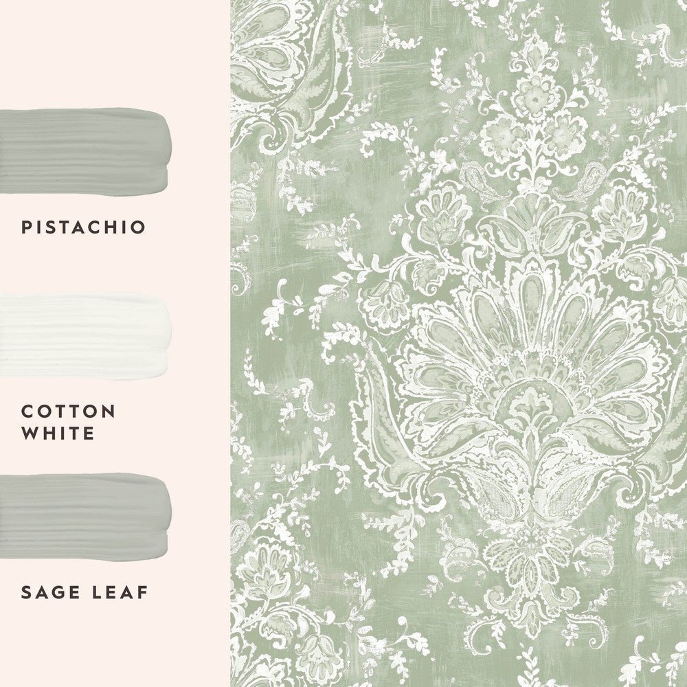 Maddox Wallpaper - Sage - Laura Ashley - 130105Wallpaper199
