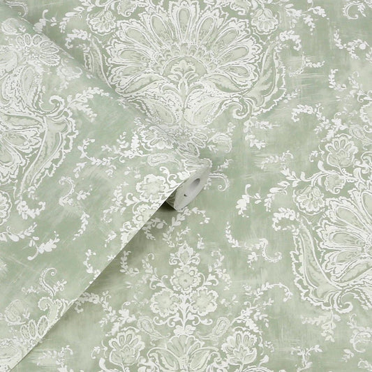 Maddox Wallpaper - Sage - Laura Ashley - 130105Wallpaper199