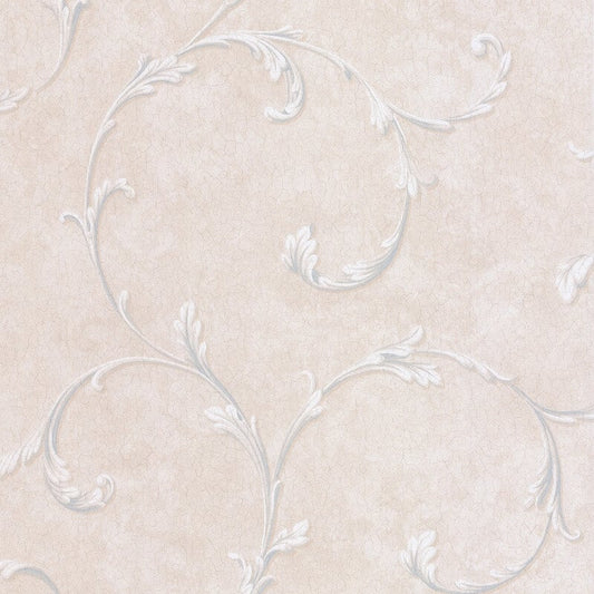 Madelyn Scroll Wallpaper - Blue/Stone - SK Filson - DE41453Wallpaper199