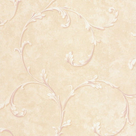 Madelyn Scroll Wallpaper - Stone/Beige - SK Filson - DE41452Wallpaper199