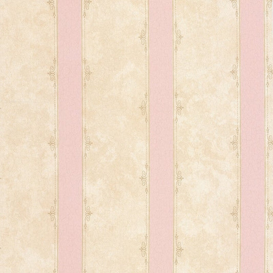 Madelyn Striped Wallpaper - Pink/Stone - SK Filson - DE41448Wallpaper199