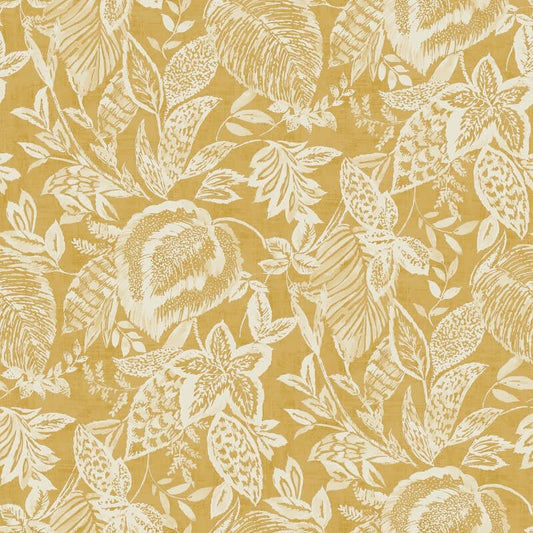 Mae Wild Leaves Wallpaper - Ochre - Grandeco - 171802Wallpaper199