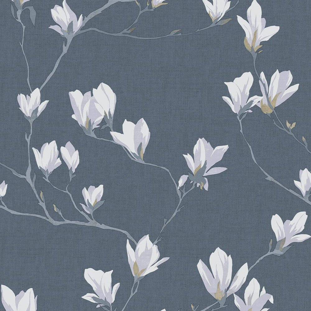 Magnolia Grove Wallpaper - Dusky Seaspray - Laura Ashley - 113355Wallpaper199