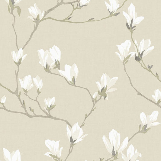 Magnolia Grove Wallpaper - Natural - Laura Ashley - 113353Wallpaper199