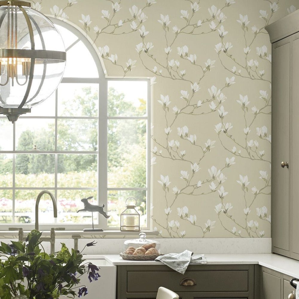 Magnolia Grove Wallpaper - Natural - Laura Ashley - 113353Wallpaper199
