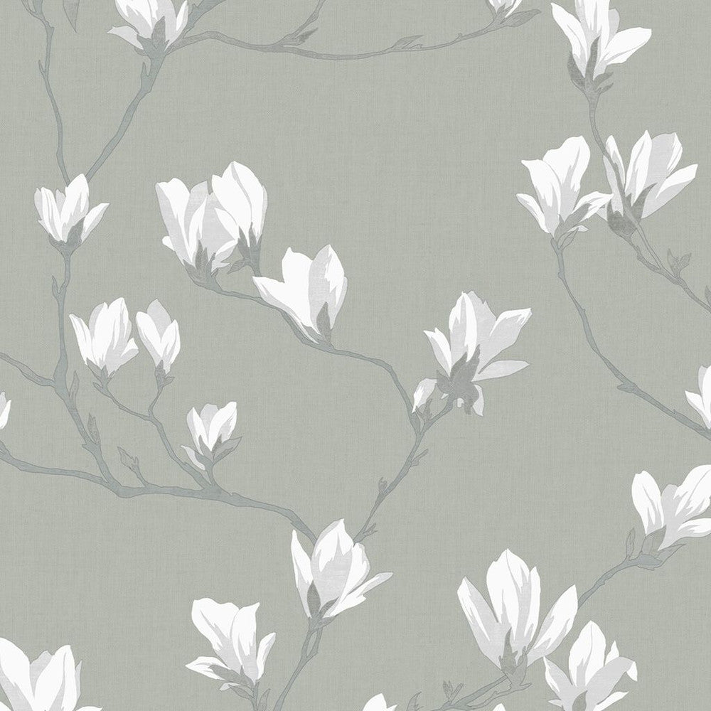 Magnolia Grove Wallpaper - Slate - Laura Ashley - 113354Wallpaper199