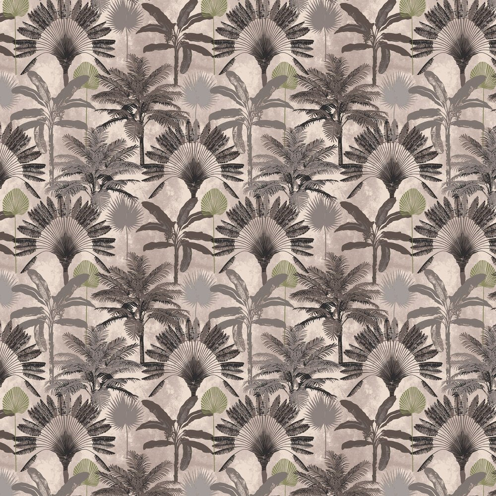 Malaysian Wallpaper - Blush/Charcoal - Furn - MALPALM/WP1/BCHWallpaper199