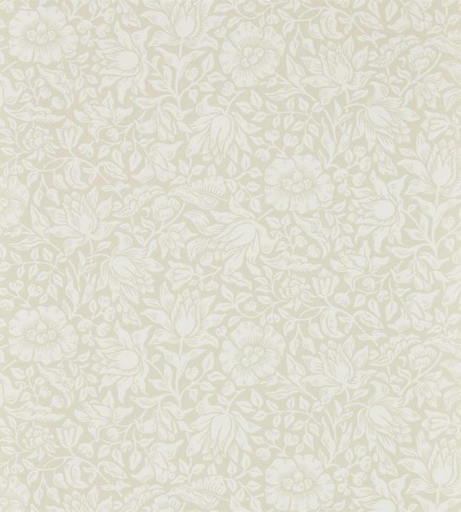 Mallow Wallpaper - Cream Ivory - 216676 - Morris & CoWallpaper199