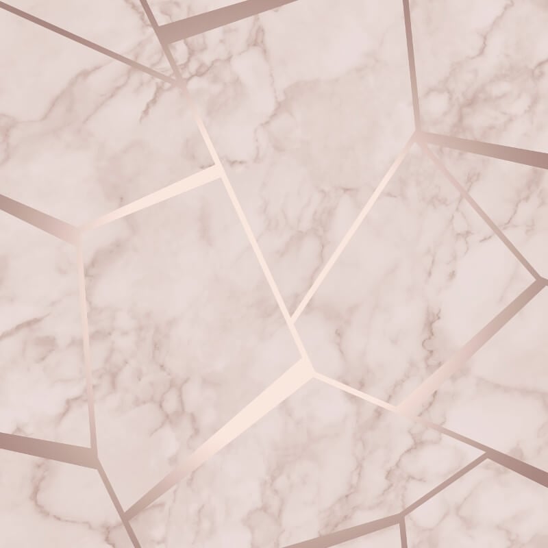 Marblesque Fractal Metallic Wallpaper - Rose Gold - Fine Décor - FD42264Wallpaper199