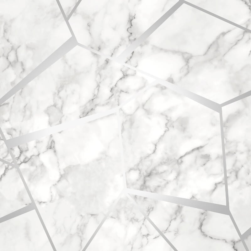 Marblesque Fractal Metallic Wallpaper - Silver - Fine Décor - FD42263Wallpaper199