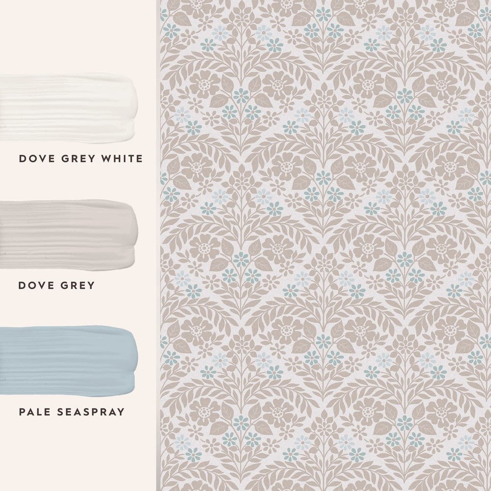 Margam Wallpaper - Dove Grey - Laura Ashley - 118490Wallpaper199