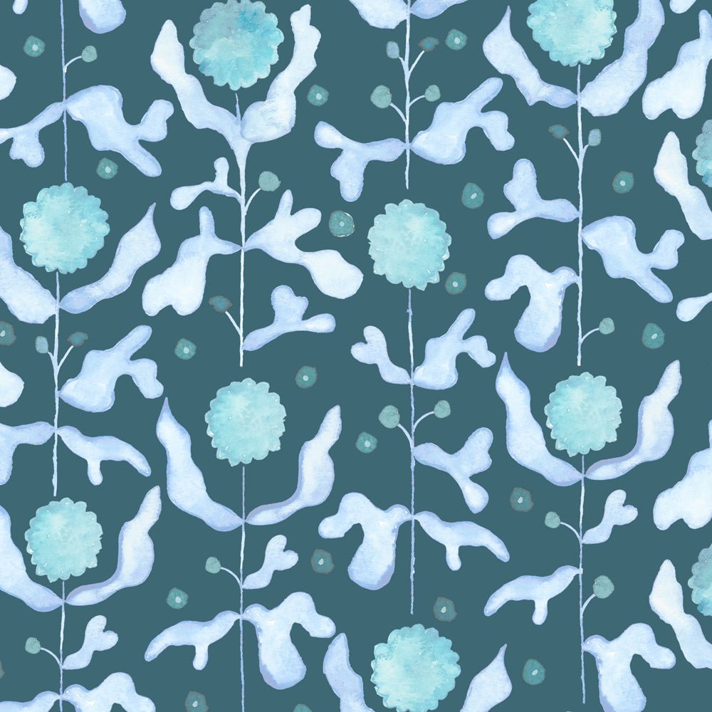 Mariani Wallpaper - Teal - Voyage Maison - MARIANI/WPO/TEAWallpaper199