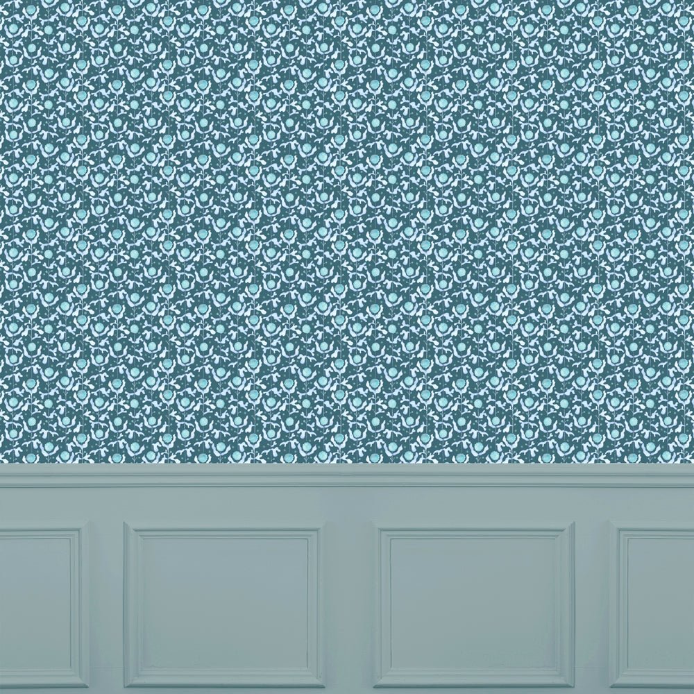 Mariani Wallpaper - Teal - Voyage Maison - MARIANI/WPO/TEAWallpaper199