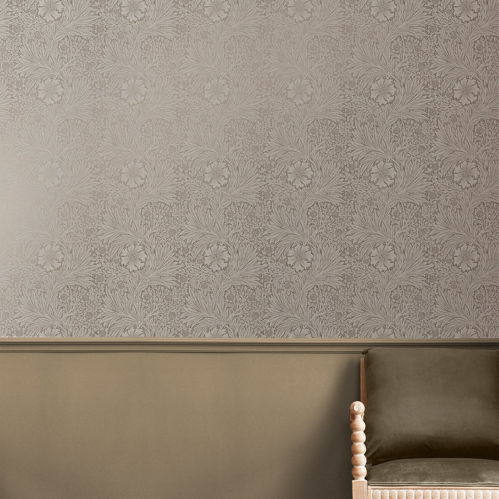 Marigold Fibrous Wallpaper - Neutral - 124257 - William Morris AHWallpaper199