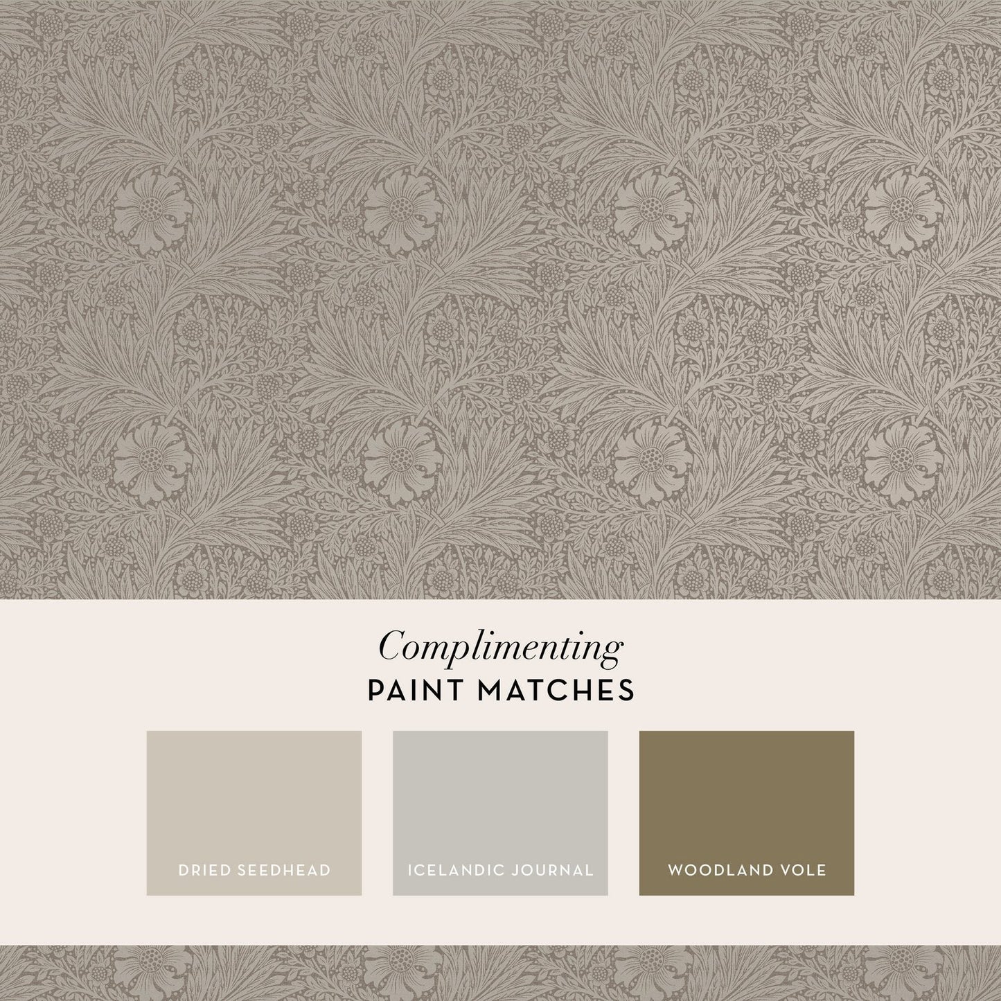 Marigold Fibrous Wallpaper - Neutral - 124257 - William Morris AHWallpaper199