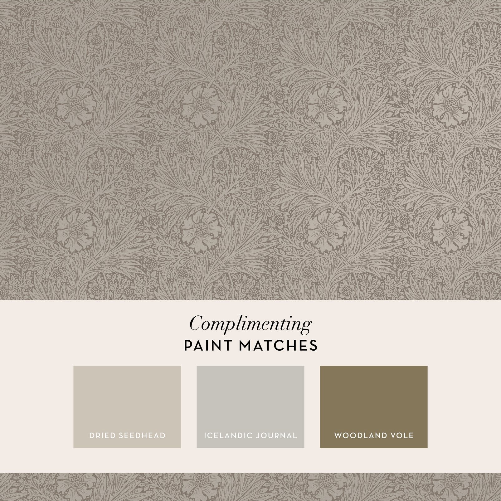Marigold Fibrous Wallpaper - Neutral - 124257 - William Morris AHWallpaper199