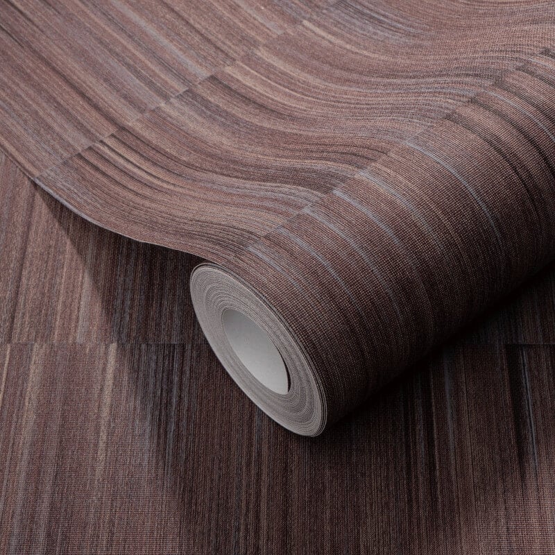 Martinique Linear Texture Wallpaper - Brown - Erismann - 10398 - 21Wallpaper199