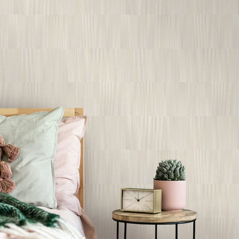 Martinique Linear Texture Wallpaper - Natural - Erismann - 10398 - 02Wallpaper199