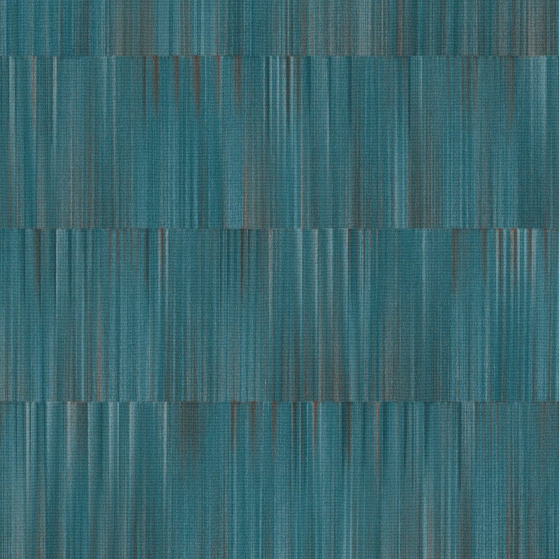 Martinique Linear Texture Wallpaper - Teal - Erismann - 10398 - 19Wallpaper199