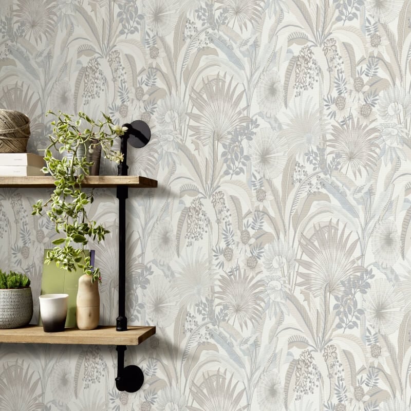 Martinique Tropical Wallpaper - Natural - Erismann - 10390 - 02Wallpaper199