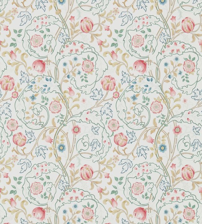 Mary Isobel Wallpaper - Pink/Ivory - 214728 - Morris & CoWallpaper199