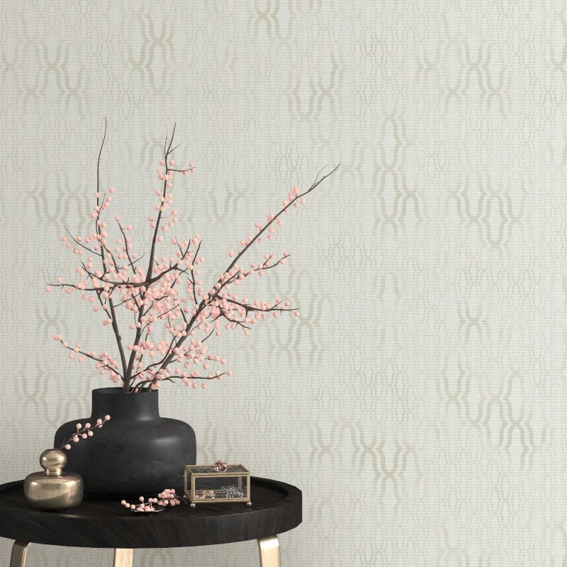 Matrix Geometric Metallic Wallpaper - Cream - Erismann - 10259 - 01Wallpaper199