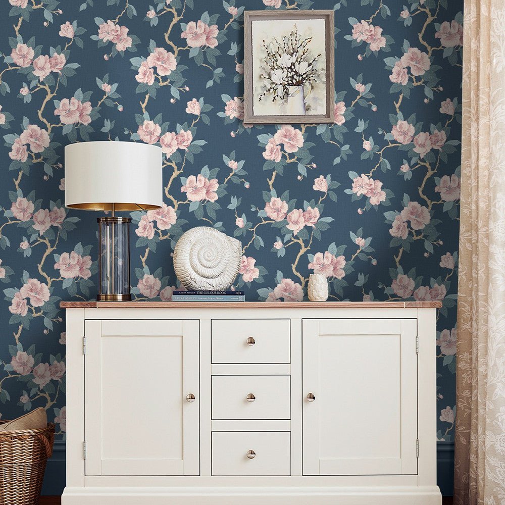 Maya Wallpaper - Dusky Seaspray - Laura Ashley - 130095Wallpaper199