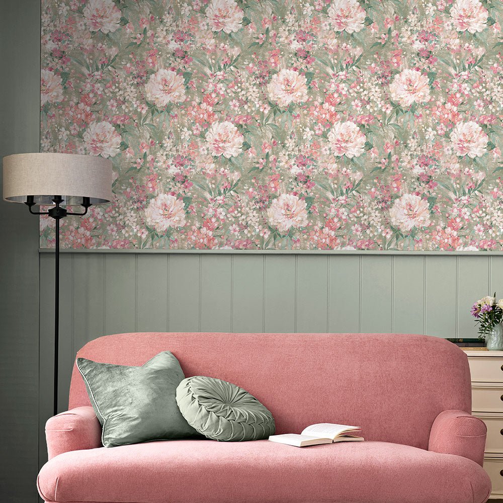Mayville Wallpaper - Hedgerow Green - Laura Ashley - 140328Wallpaper199