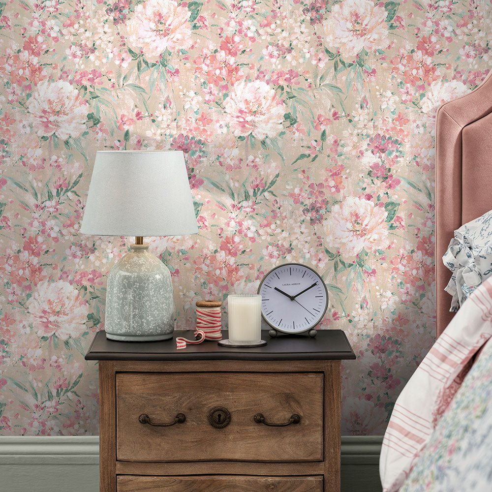 Mayville Wallpaper - Plaster Pink - Laura Ashley - 140329Wallpaper199