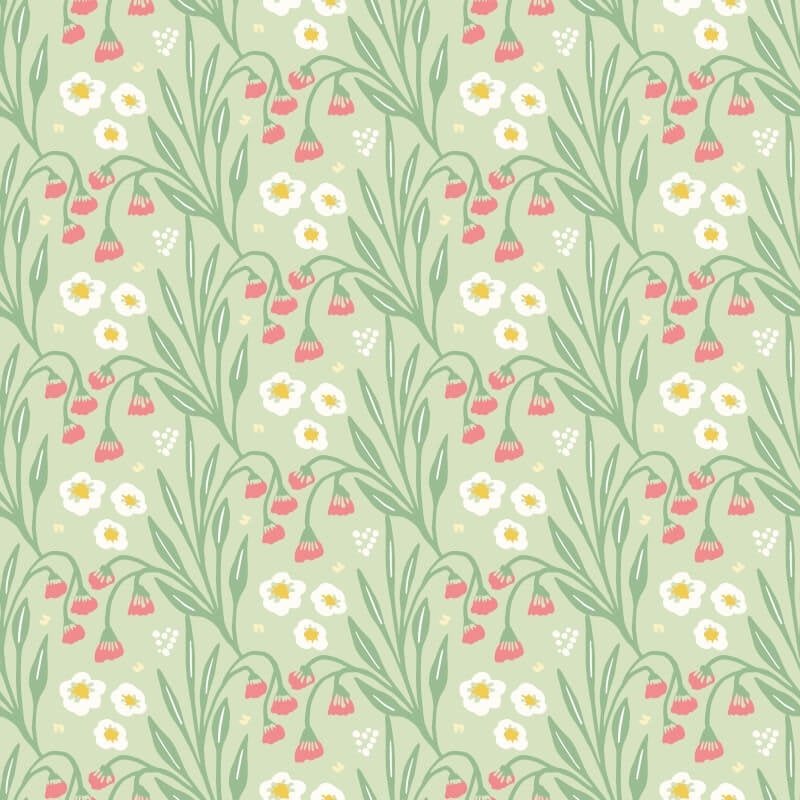 Meadow Stripe Wallpaper - Pistachio - Hoopla Walls - HWA1214WWallpaper199
