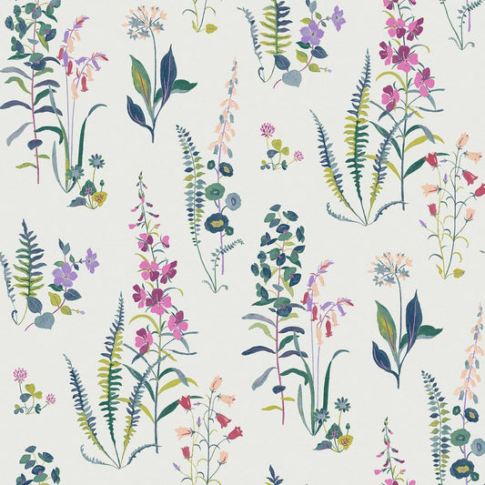 Meadowvale Sprigs Wallpaper - Violet - Laura Ashley - 127401Wallpaper199